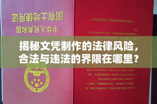 元谋揭秘文凭制作的法律风险，合法与违法的界限在哪里？