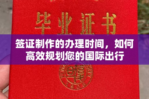 元谋签证制作的办理时间，如何高效规划您的国际出行