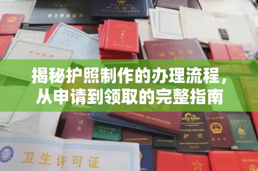 元谋揭秘护照制作的办理流程，从申请到领取的完整指南